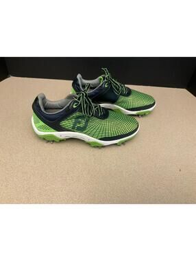 Youth’s FootJoy Hyperflex 5.0 Navy/Green Spiked Golf Shoes. Size 1Y. Awesome!